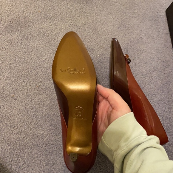 Vintage leather heels - Picture 3 of 6